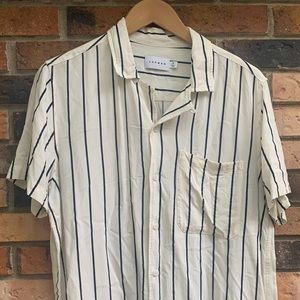 Men’s striped camp shirt